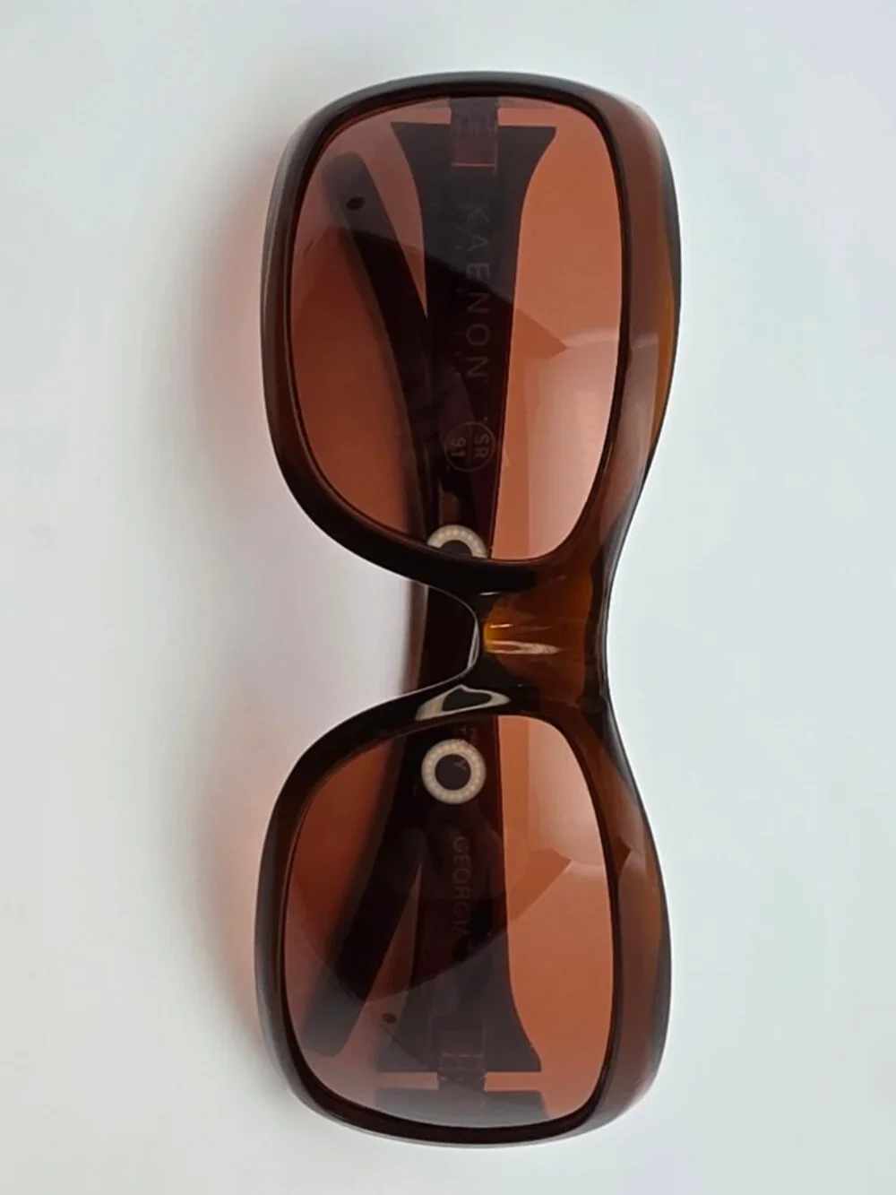 Kaenon Georgia Gold Coast Brown Frame Polarized SR91 Brown Lens Sunglasses Italy